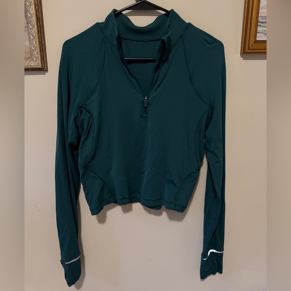 Lululemon Green/Teal Long Sleeve Women's Top
